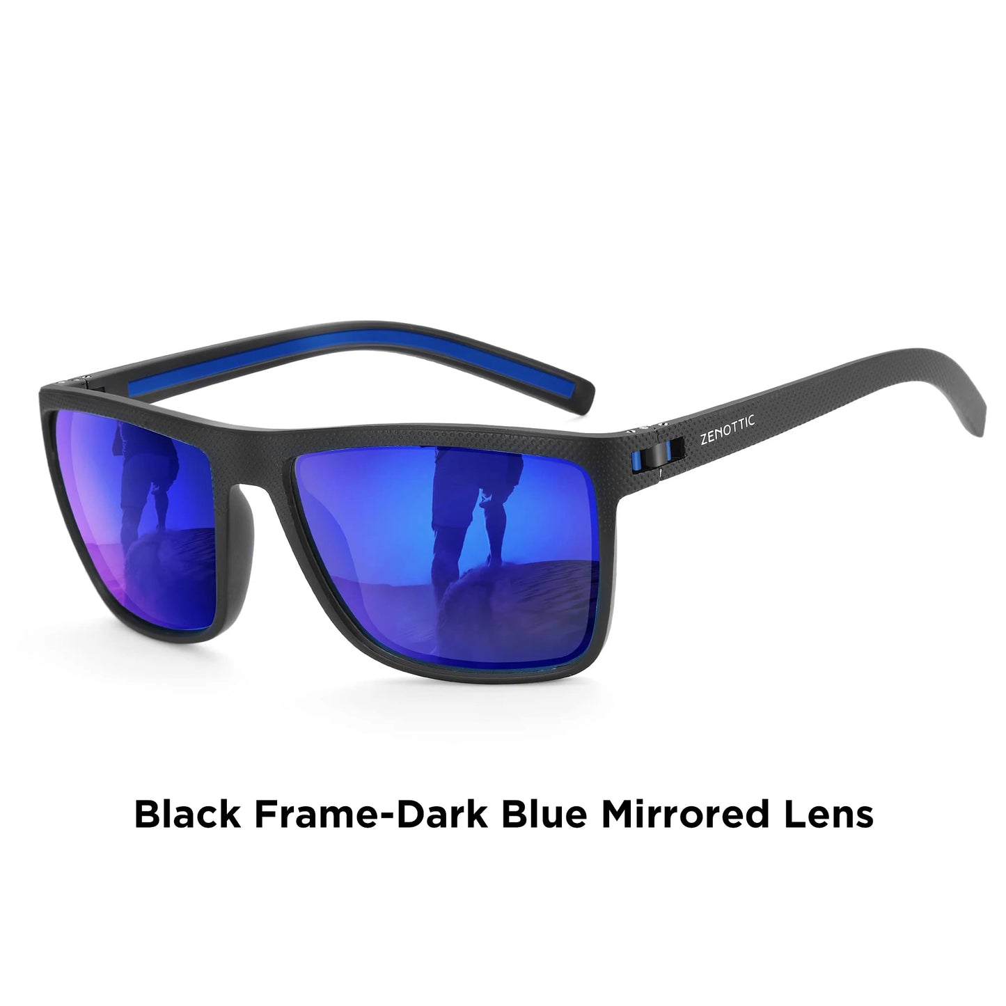ZENOTTIC Retro Square Polarized Prescription Sunglasses Fashion Lightweight TR90 Progressive Optical Sun Glasses for Women Men