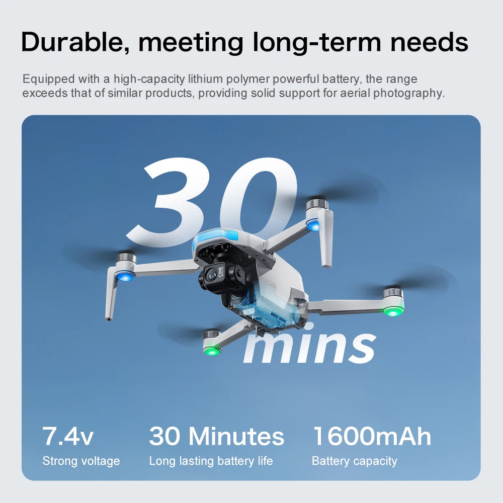 S-X1 MAX GPS Drone 4K Camera 3-Axis Gimbal EIS 5KM Digital Transmission Brushless Motor Quadcopter with 4.5" Screen Remote 231g