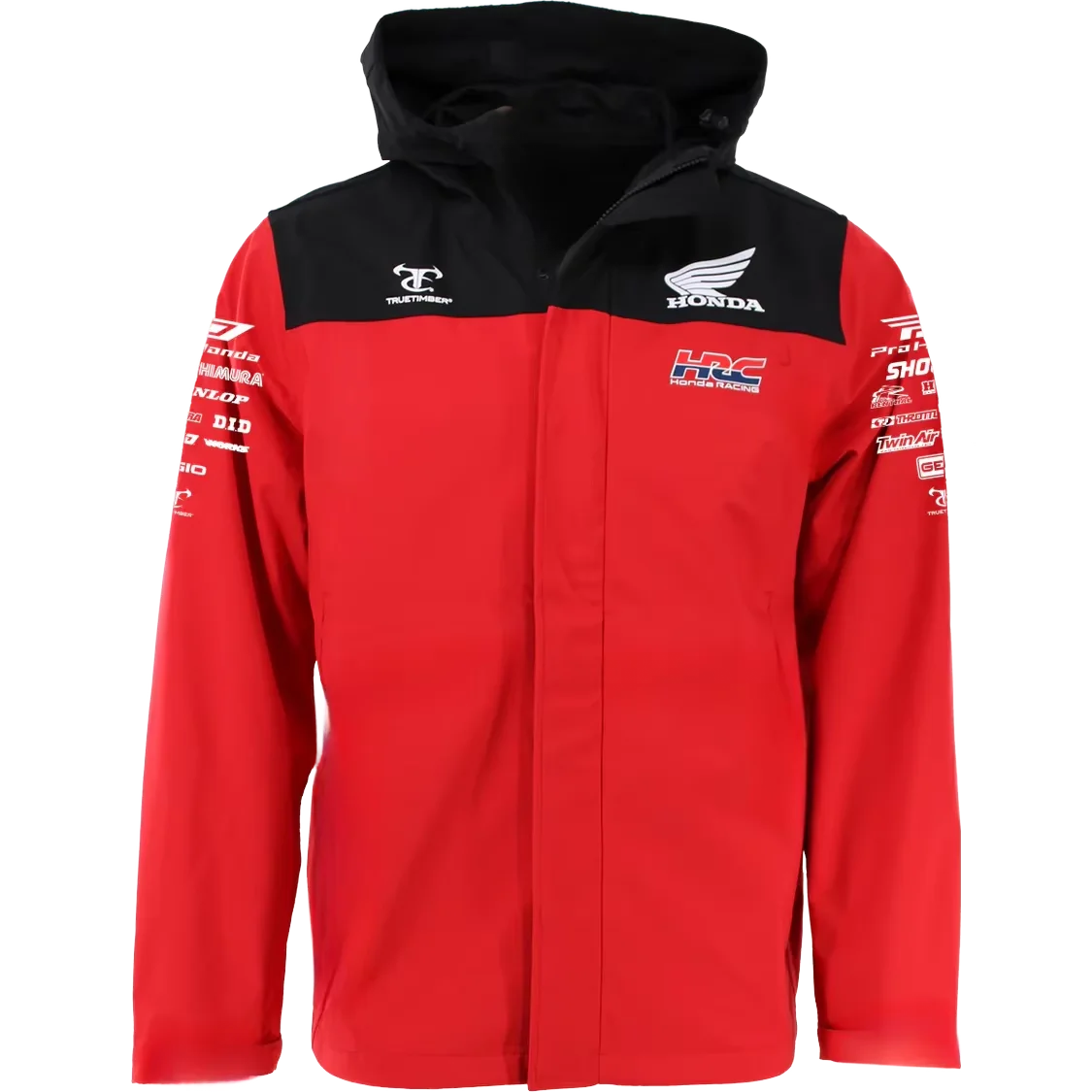 Honda TrueTimber Red and Black Lightweight Wind Jacket Men's and Women's HRC Outdoor Cycling Clothing HONDA MOTO Motorcycle Jack