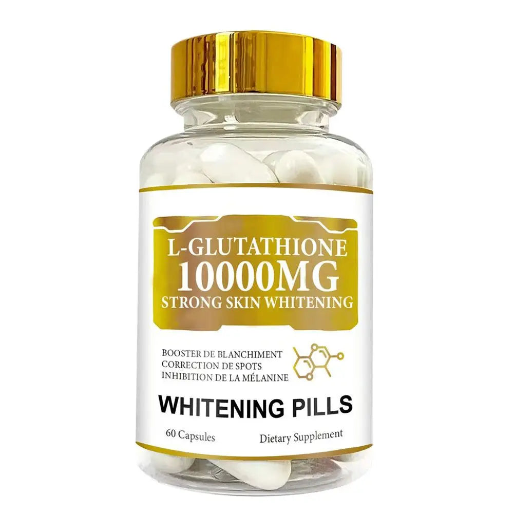 Whitening Pills 60 Capsules Glutathione 10000mg Strong Skin Whitening  Dietary Supplement