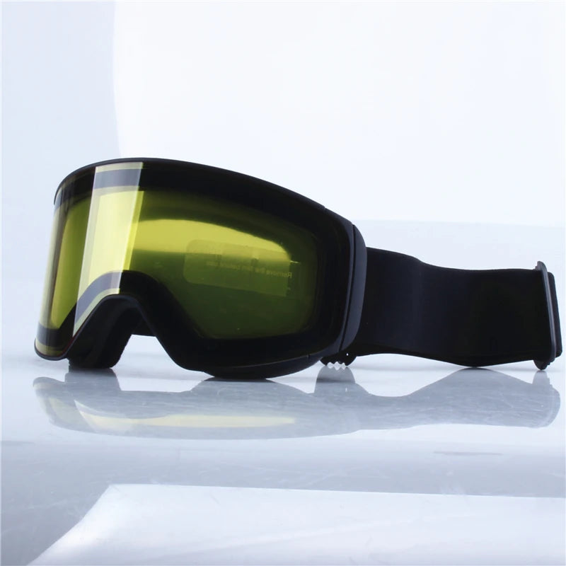 Magnetic Lens Snow Goggles Double Layer Anti-Fog UV Protection for Skiing Snowboarding High-definition Clarity Unisex Skiing
