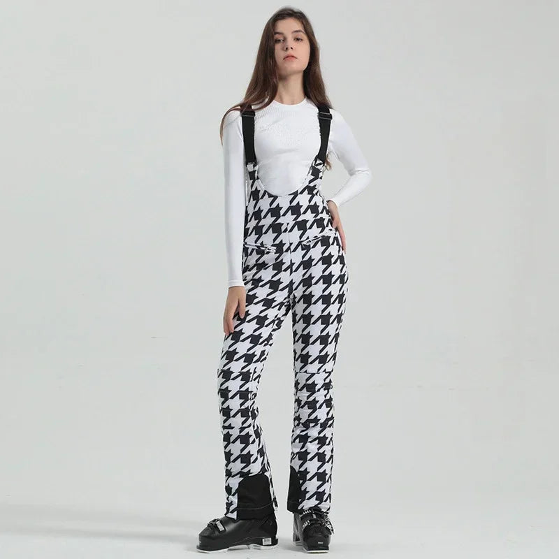 Winter New Skiing Pants 2025 Female Slim Snow Trousers Women Sport Windproof Ski Overalls Outdoor Mountain Snowboard Jumpsuits