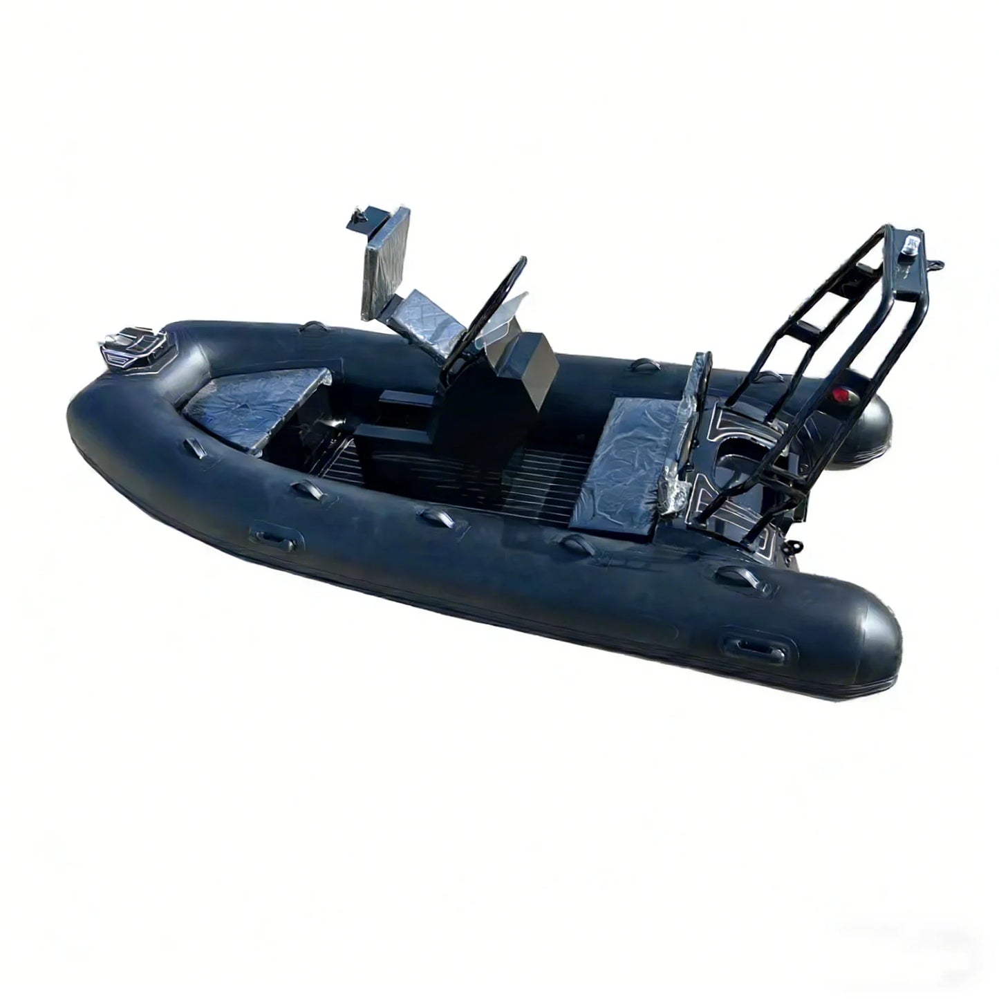 RIB Boats 11.8ft 3.6m PVC Fiberglass RIB Inflatable Boat Heavy Duty Fishing Motor Rowing Outdoor Water Sports Vessel