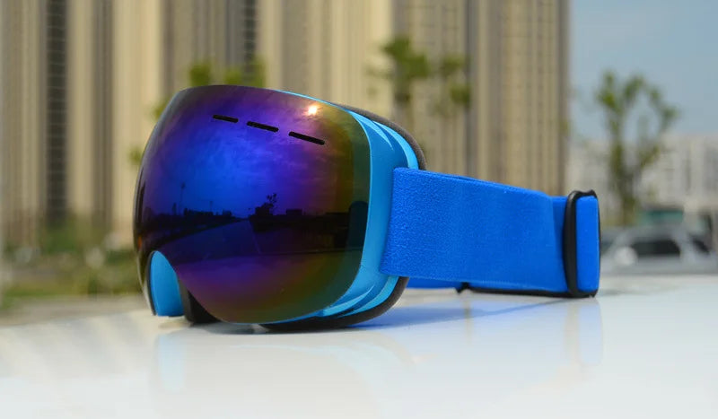 JSJM New Ski Goggles Men Women Double Layers Anti-Fog Big Ski  UV400 Glasses Protection Skiing Winter Snow Snowboard Goggles
