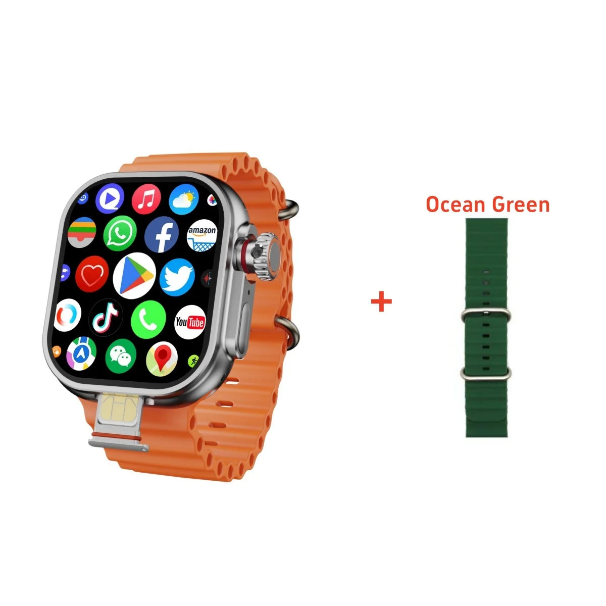 S11 Ultra Smart Watch 2.26 inch Amoled 490*580 Smartwatch With 4G 5G LTE Sim Card Touch encoder GPS precise position 2000Mah