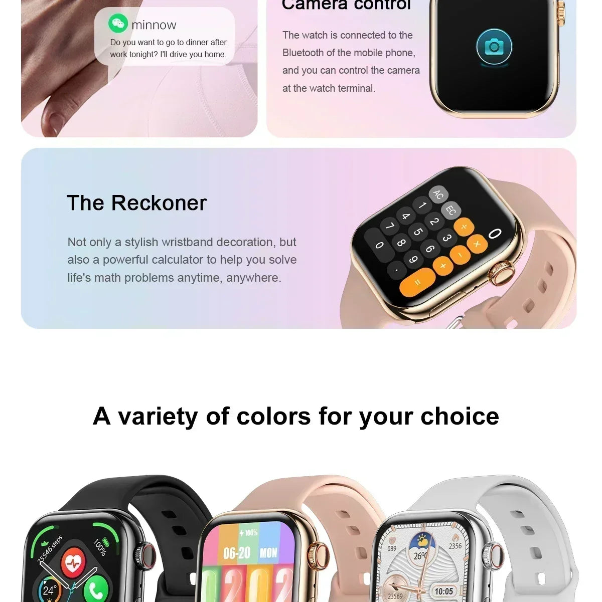 2026New GPS Smart Watch Series 10 For Apple Watch 10 Memory Music Video Bluetooth Call Waterproof NFC Smartwatch For Android IOS