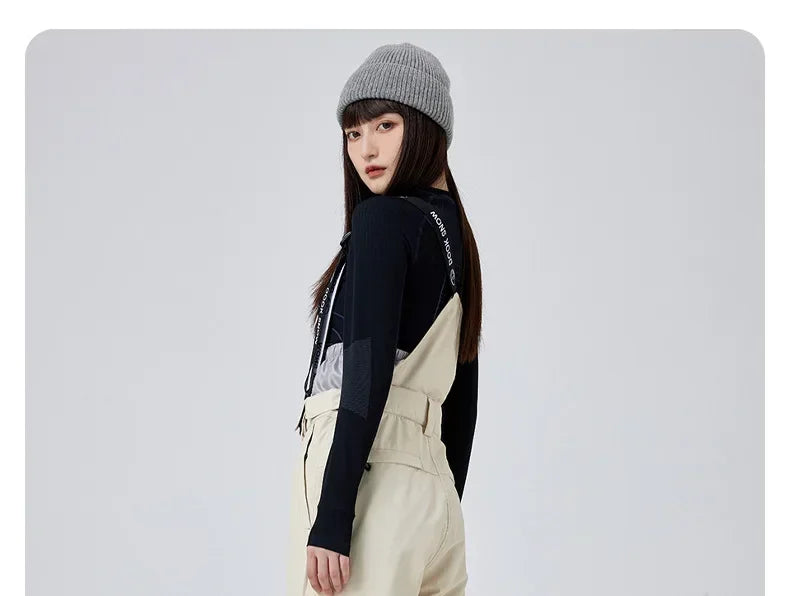Outdoor Skiing Trousers Women Men's Ski Pants Winter Thickened Windproof Waterproof Warm 2025 Snowboarding Snow Strap Pants