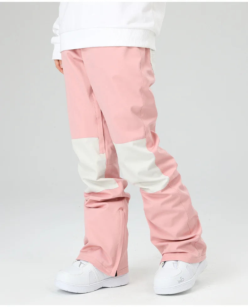 スノーボードウェア 보드복 Slim Fit Ski Pants for Men And Women Waterproof Thermal Stitching Skiwear
