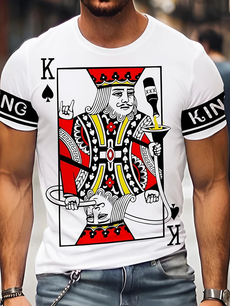 Cool Lion 3D Printed Men's T-shirt Summer Outdoor Sports Men's Top Daily Urban Fashion Short Sleeve Street Casual Men's T-shirt