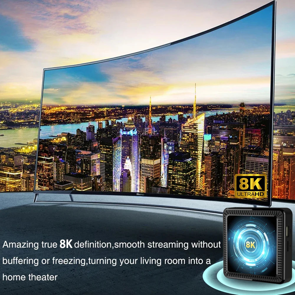 Q19 Smart TV Box Android 16 Allwinner H618 8GB 128GB 256GB Media Player Google Assistant BT6.0 Wifi 5G 8K Very Fast Set Top Box