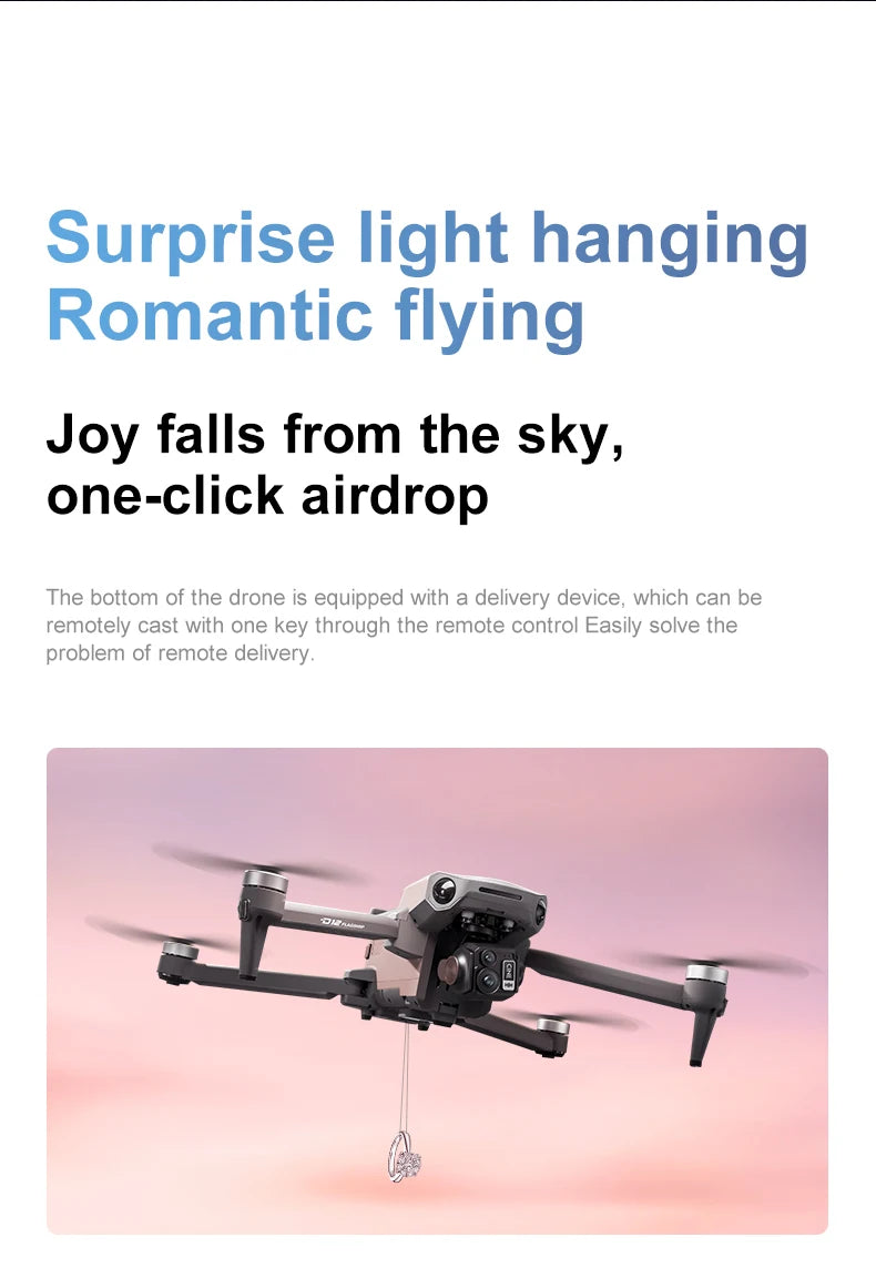 New D12 GPS Drone 3-Axis Gimbal With Touch Screen Profesional 8K HD Camera FPV Obstacle Avoidance Brushless Dron Toy For Adult