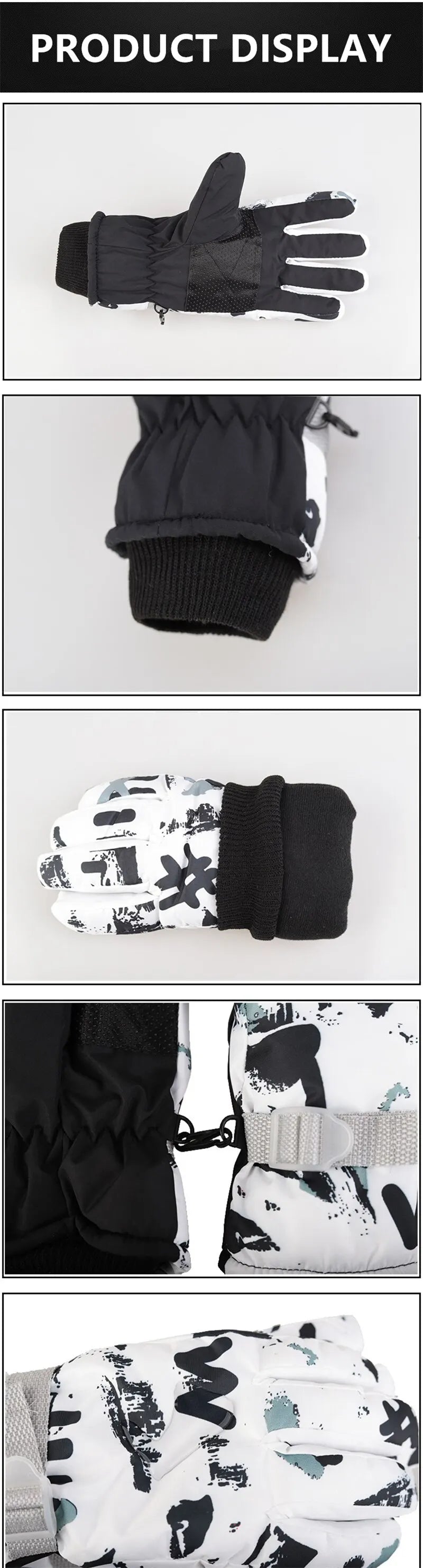 Winter Snow Ski Gloves Unisex Non-slip Touch Screen Waterproof Motorcycle Cycling Skiing Fleece Warm Sports Snowboard Glove