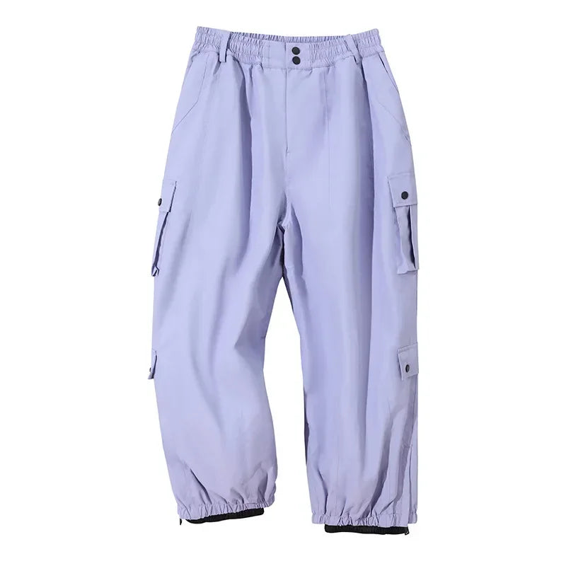 Man Snow Overalls Women Couple Loose Skiing Pants Outdoor Sports Waterproof Windproof Ski Trousers Winter Warm Adult Pants 2026