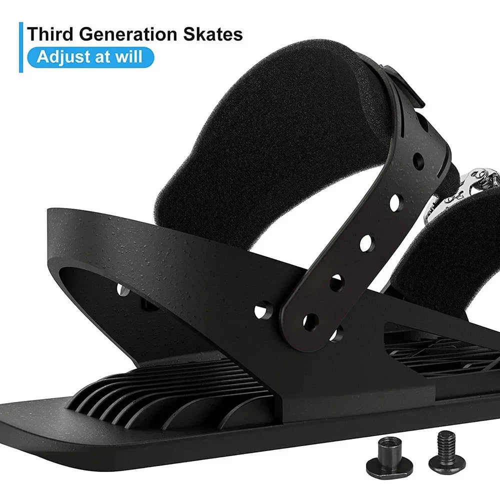 Mini Short Skis For Outdoor Snow Ski Boots Snowboards Portable Ice Skates And Snow Boots For Winter Travel