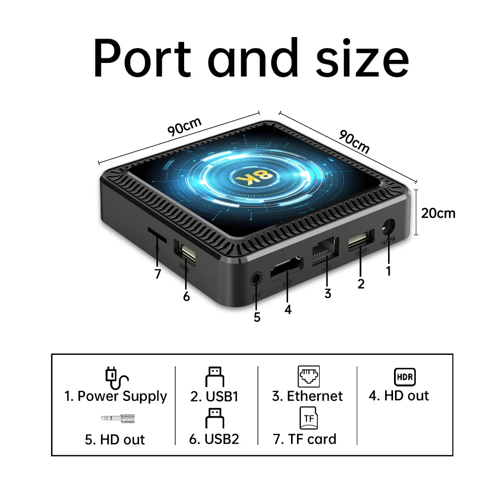 Q19 Smart TV Box Android 16 Allwinner H618 8GB 128GB 256GB Media Player Google Assistant BT6.0 Wifi 5G 8K Very Fast Set Top Box