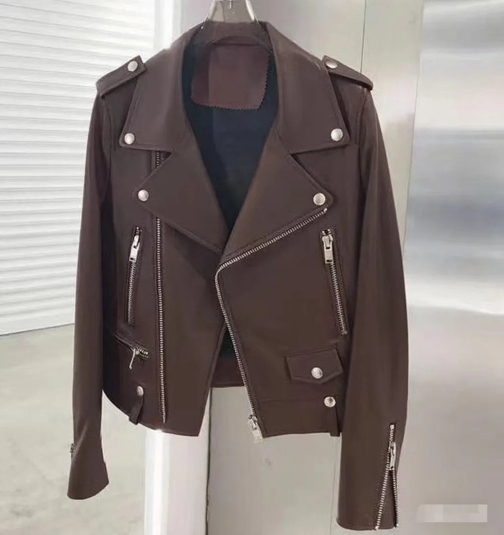 Men's PU Motorcycle Leather Jacket Thickened Autumn New Style Casual Versatile Slim Fit Large Size Men's Leather Jacket