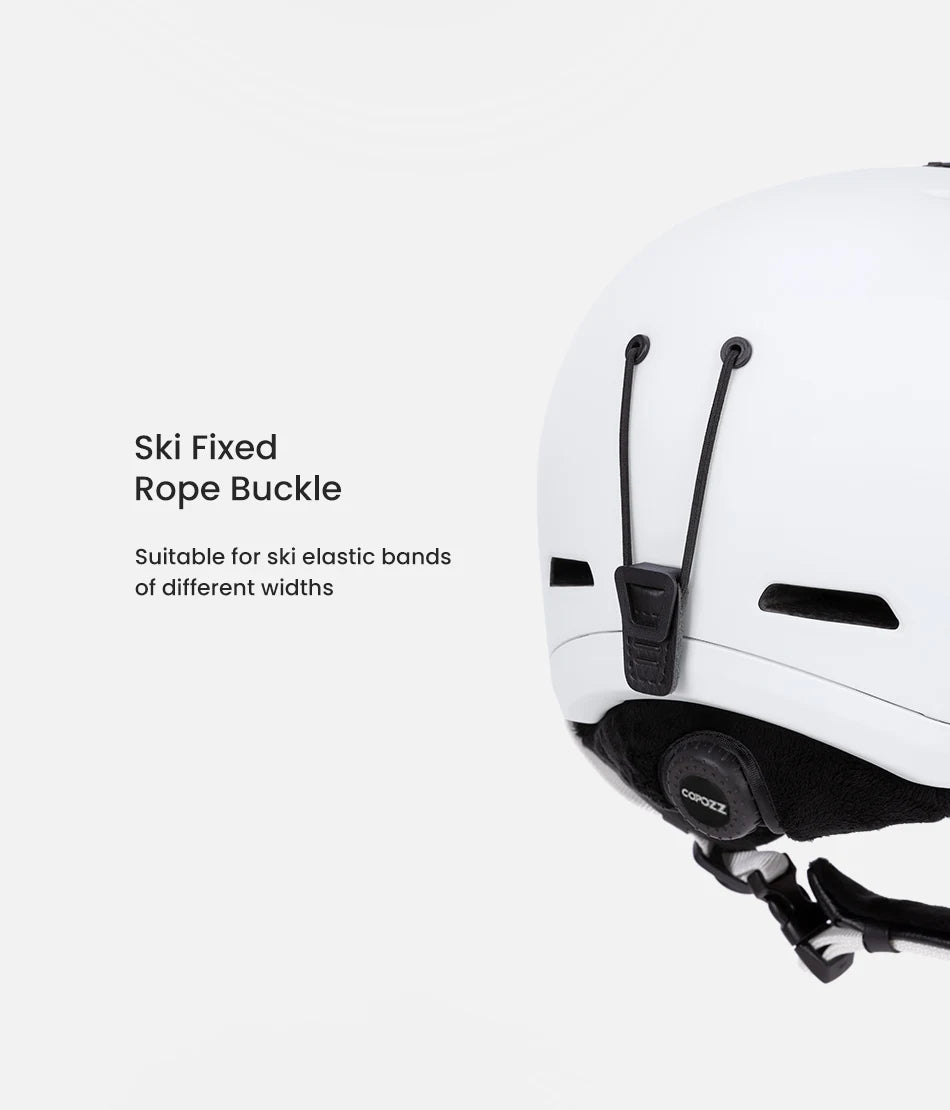 COPOZZ Ski Helmet Half-covered Anti-impact Skiing Helmet For Adult Men Women Ski Skateboard Snowboard Safety Helmet Female Male