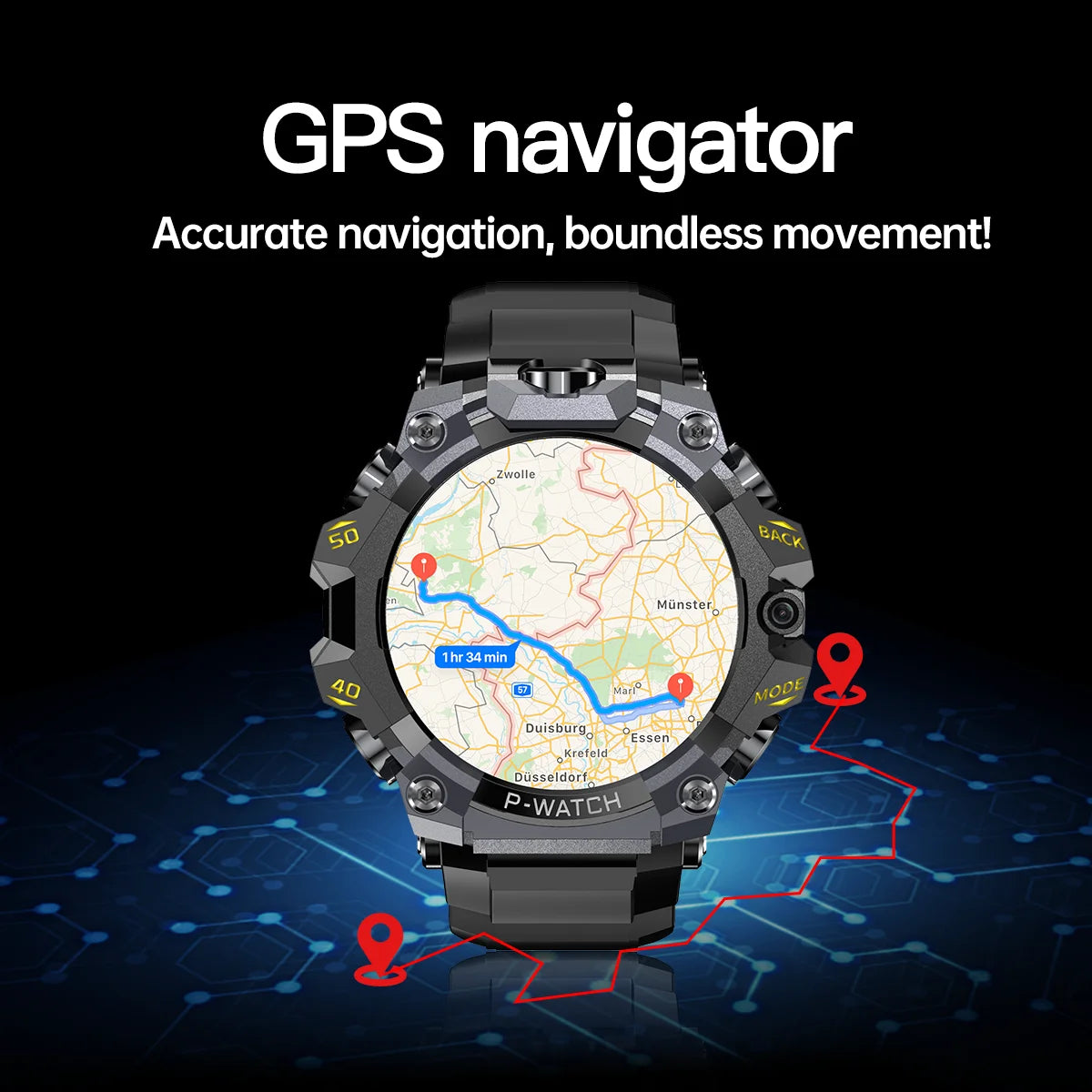 Q668 Smartwatch Android 10.0 Smart Watches With 1.95 inch Amoled Larger Screen insert 4g/5g Sim Card GPS WIFI IP68 Waterproof