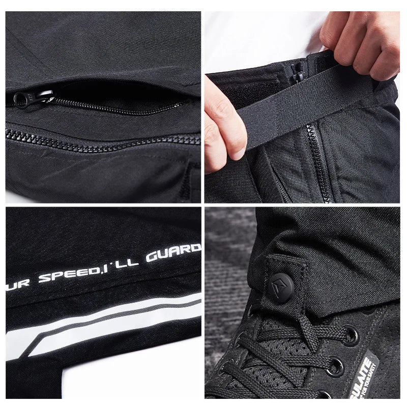 Winter Warm Motorcycle Riding Pants Quick Release Windproof Anti-Fall Wear-Resistant Motorcycle Pants for Riding