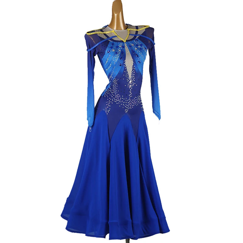 Girls Costume 2026 Modern Dance Suit Waltz Luxurious Women's Evening Dress Urban Stage Performance Outfit Ballroom Practice Wear