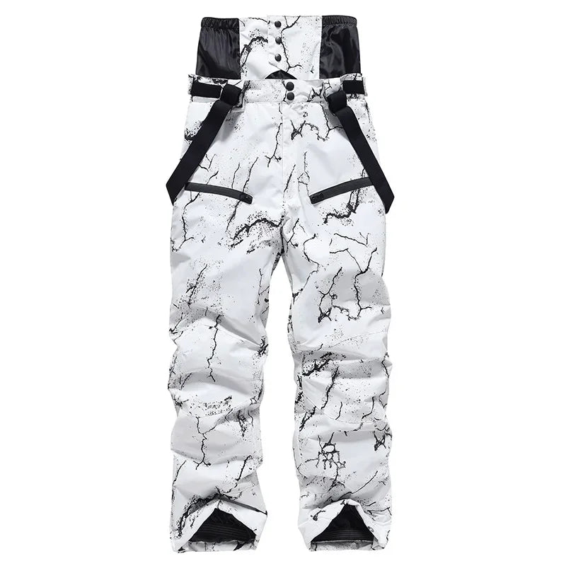 2024 New Adult Snowboard Overalls Warm Winter Skiing Pants Woman Cold Clothes Alpine Ski Sport Waterproof Windproof Man Trousers
