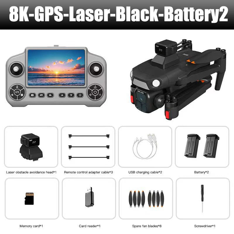 For Xiaomi A1R 3S GPS Drone 360°Laser obstacle avoidance 8K Professional HD Camera UAV WIFI Brushless Foldable Quadcopter Dron