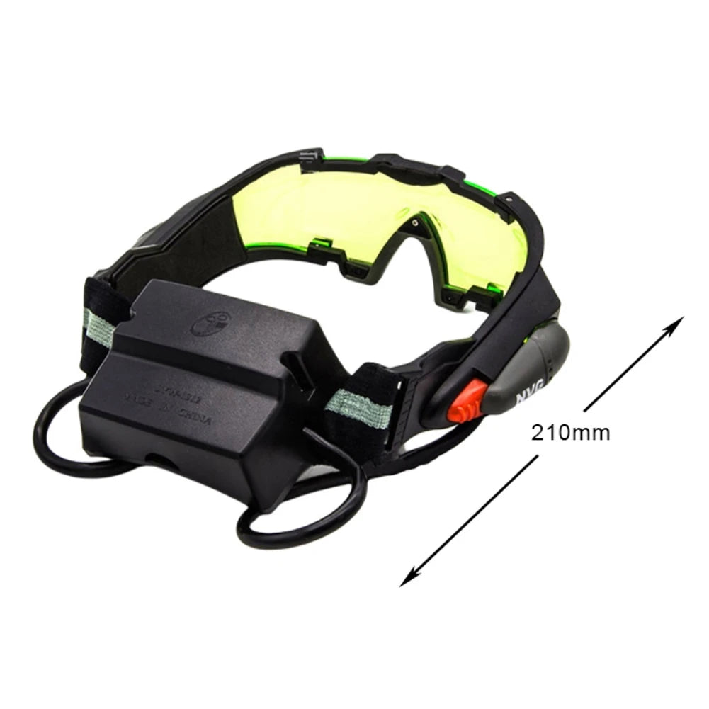 Skiing Racing Cycling Hunting Safety Night Vision Goggle PC Plastic Kids Night Vision Goggles LED Night Mission Goggles