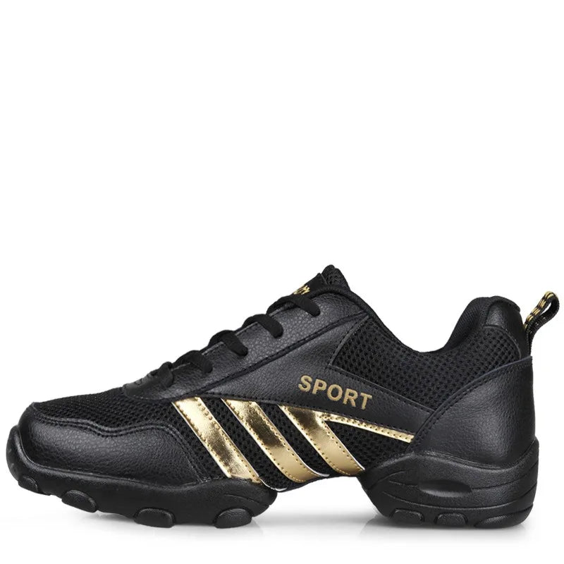 New Soft Sole Men Sports Anti-skid Square Dance Shoes Sneakers Net Jazz Shoe Fitness Team Performance Shoes