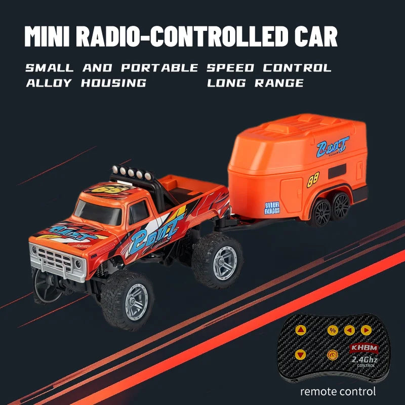 New RC Car MINI Alloy 1/64 Remote Control Car Convenient to Carry 60 Minutes of Work Time Children's Gifts Electronic Toys