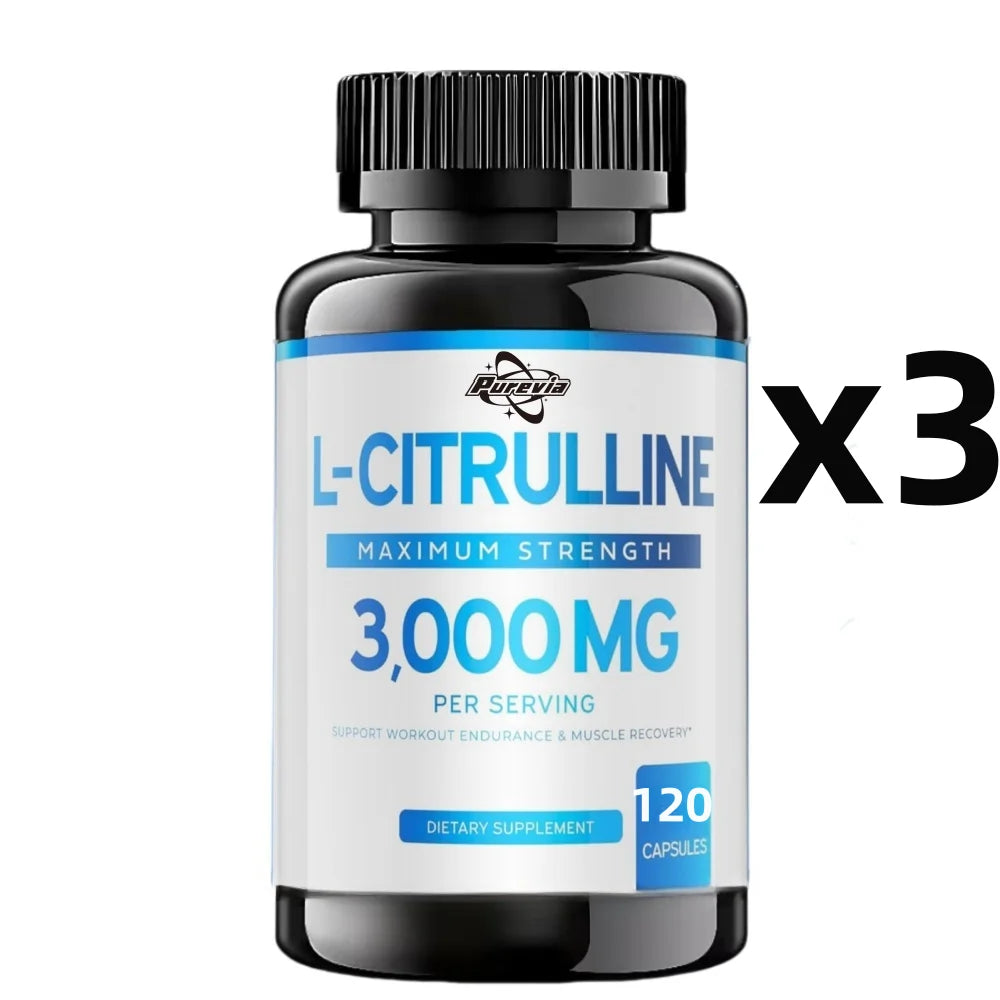 L Citrulline 3000mg Supplement ( Capsules) Support L Arginine & Nitric Oxide Pills - L-citrulline For Men &amp