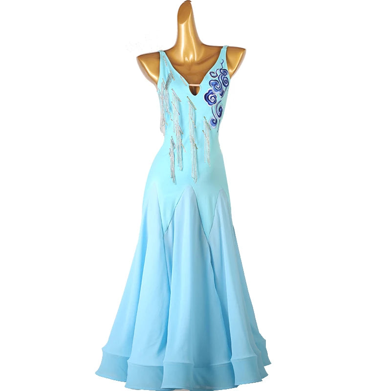 Dance Costume For Women's Ballroom Modern Dress Ball Room Clothes Girls 2026 New Stage Jazz Waltz Suit Female Evening Dancewear