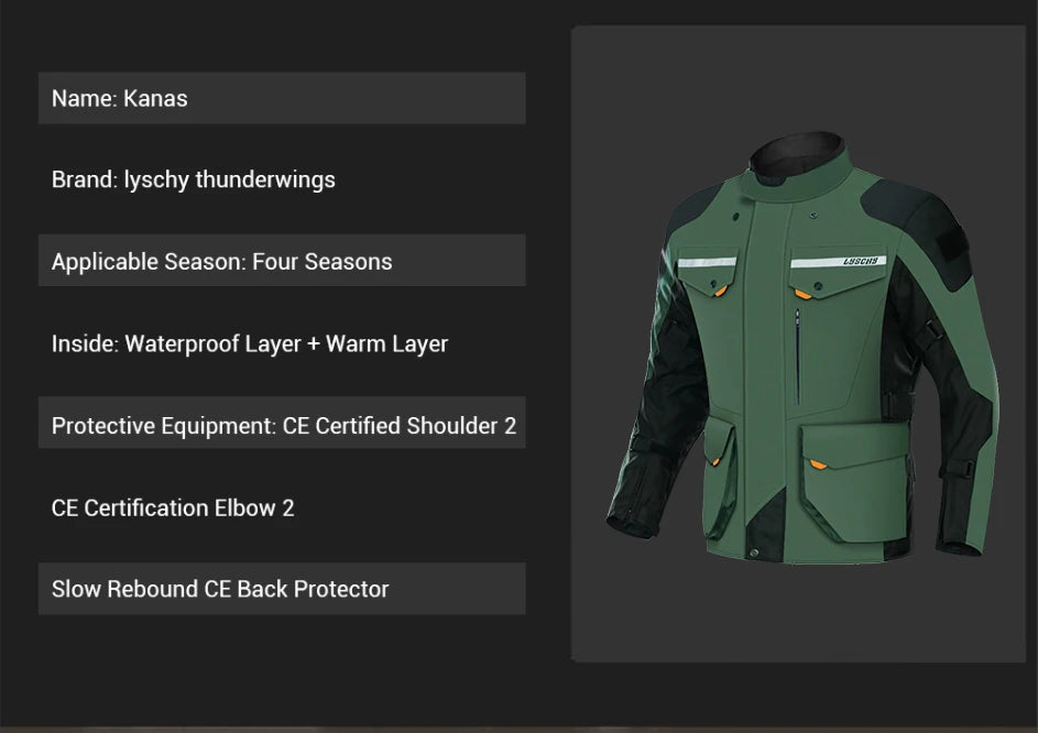 Motorcycle Jacket Motocross Jacket Pants Suit Waterproof Moto Jacket Racing Motorbike Jacket Riding Protection Men Women