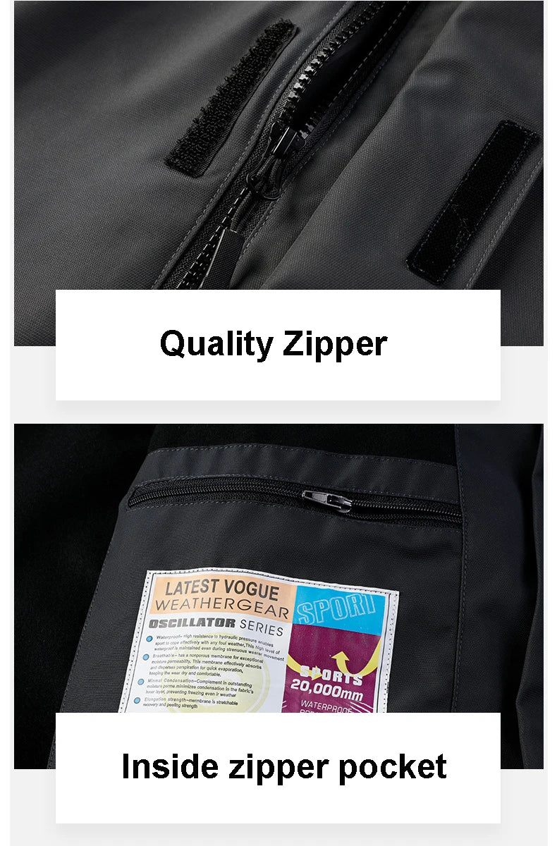 Winter Ski Jacket Men Warm Skiing Snowboard Trekking Jackets Windproof Waterproof Breathable Snow Coats Jacket For Men