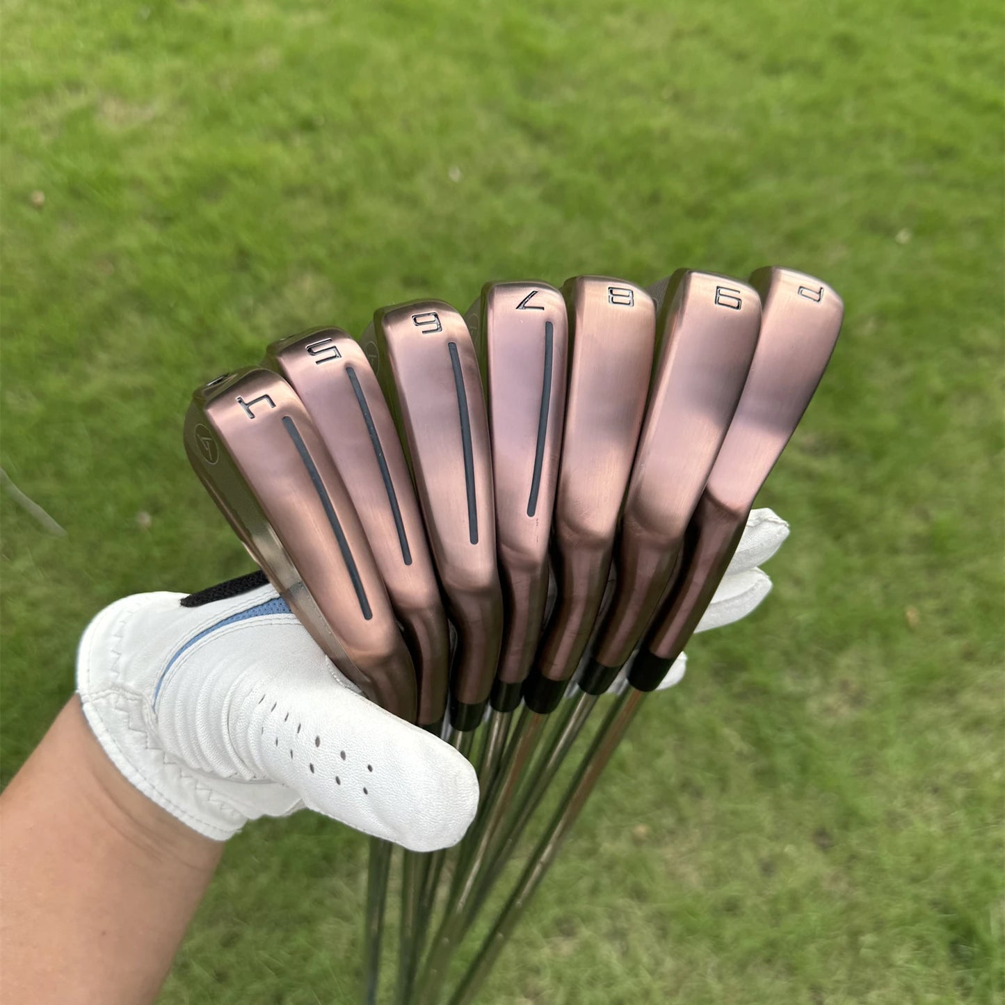 Calong Yamahero S880 Golf Irons Set Black / Golden 4 5 6 7 8 9 P With Steel Shaft Hollow Design Top Golf Clubs