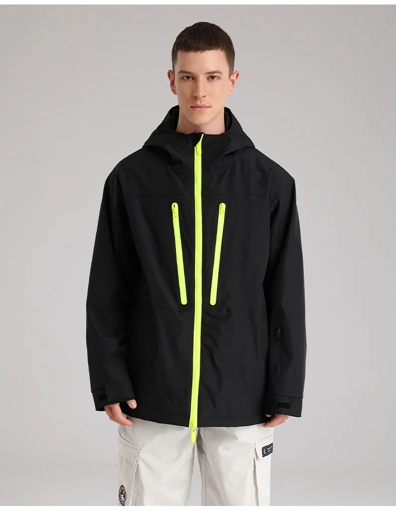 SEARIPE Winter Men Women Hooded Ski Jacket Waterproof Breathable Warm Snowboarding Coats Male And Female Outdoor Skiing Tops