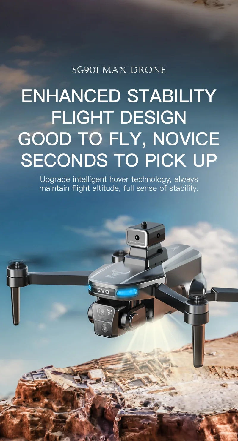 Lenovo SG901 MAX GPS Drone Professional 8K Aerial HD Avoiding Obstacle with Larger Screen Remote Control Folding Brushless Drone