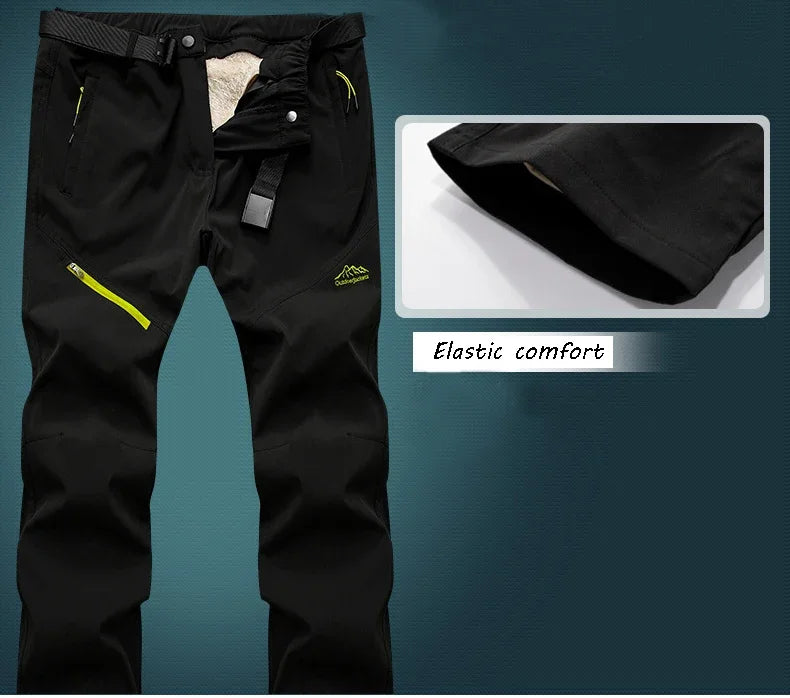 Winter Women Ski Pants Outdoor Windproof Waterproof  Warm 2 in 1 Snow Trousers  Female Ski Snowboard Pants Brand