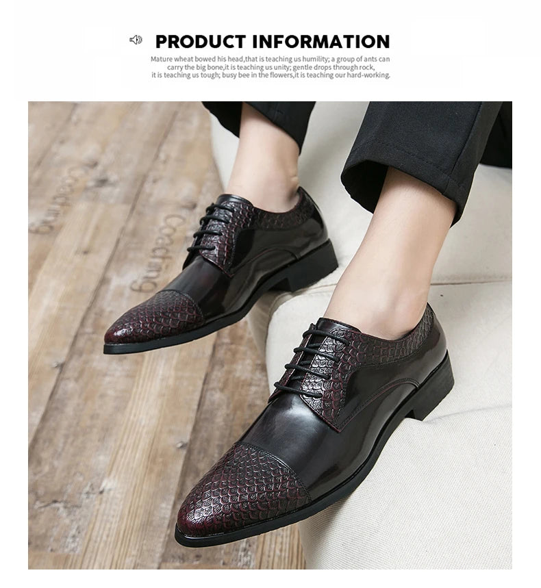 Dress Shoes Man Classic Casual Business Leather Shoes Men Formal Wedding Office Leather Shoes For Men Social Shoe Male