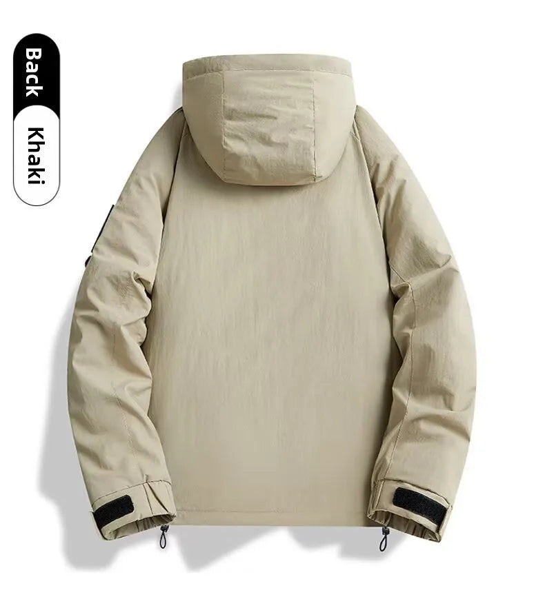 2025 New Men's Winter Coat Thickened and Warm Loose Cotton Jacket Outdoor Ski Jacket Padded Jacket
