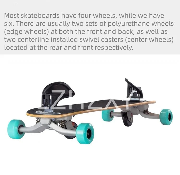 Land snowboarding male and female simulation skiing practice board snowboarding Sports and Entertainment