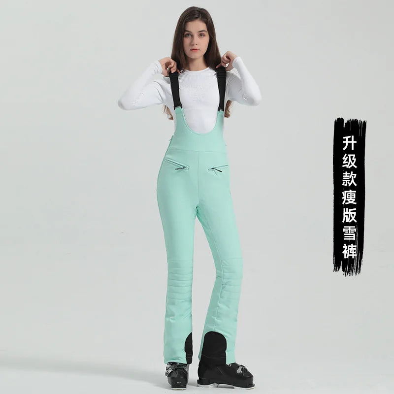 GSOU SNOW Women's Skiing Pants Warm Outdoor Sport Working Clothes Waterproof Snow Elasticity Trousers Winter Snow Snowboard Pant
