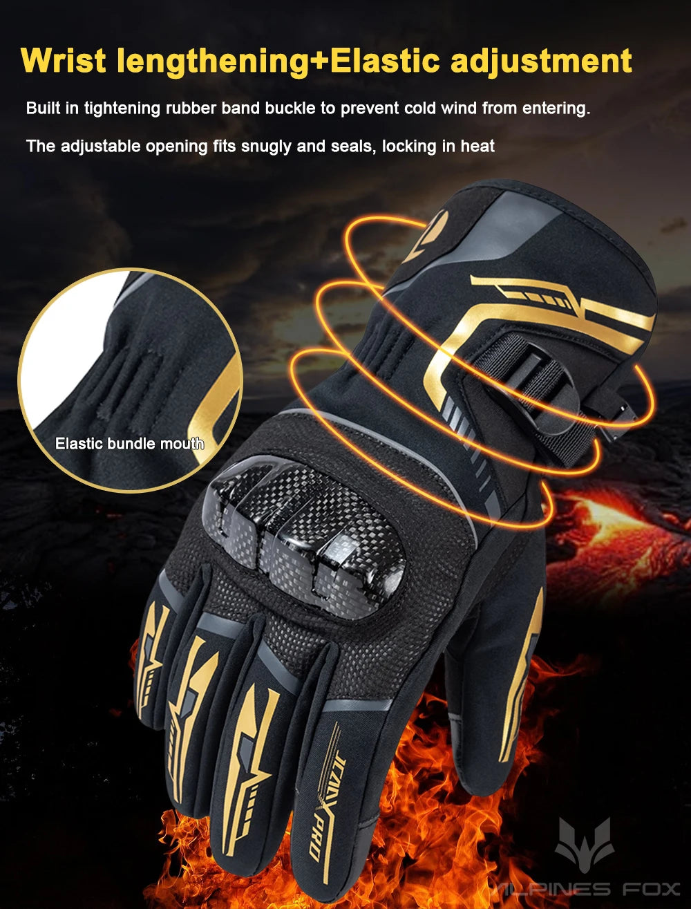 2025 Winter Men Motorcycle Gloves Women Waterproof Warm Moto Guantes Touch Screen Motorbike Riding Glove Carbon Fiber Protective