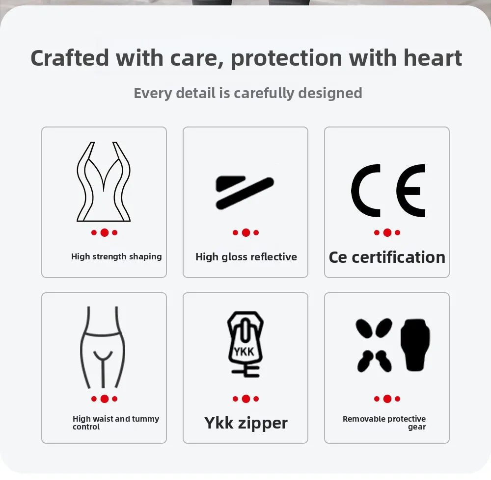 WOSAWE Women Motorcycle Jacket CE Approved Motorcycle Body Armor Summer Downhill Motorbike Protection Moto Racing Clothing