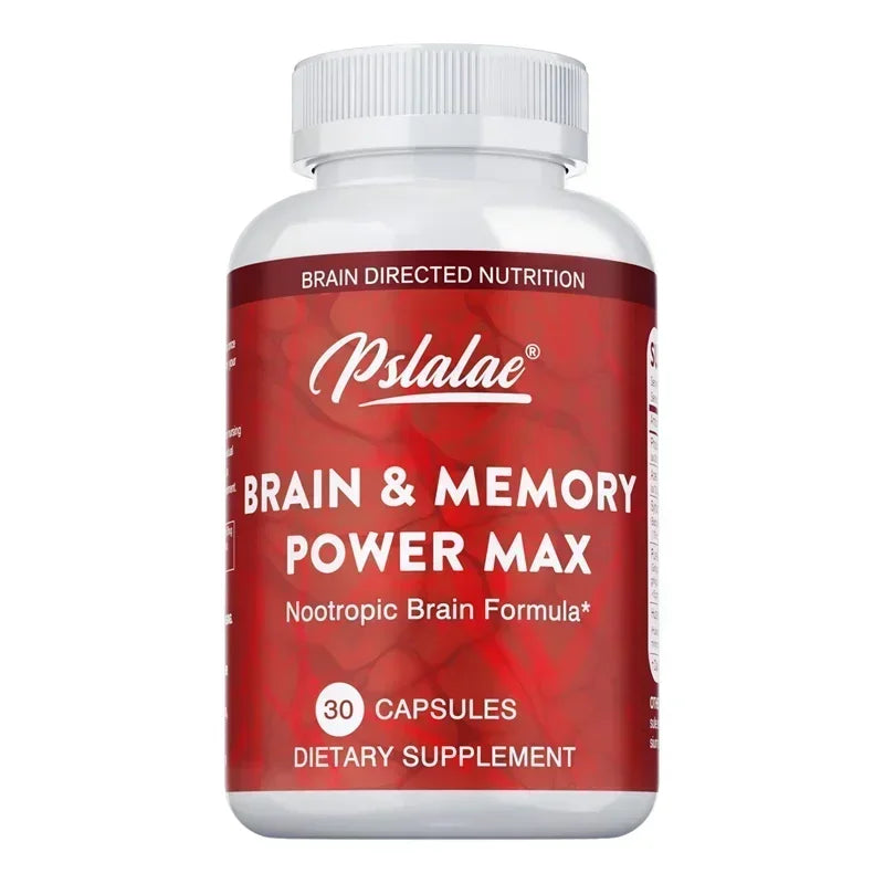 Brain & Memory Power MAX - Enhances Memory, Focus & Clarity Supports Cognitive Function Supplement