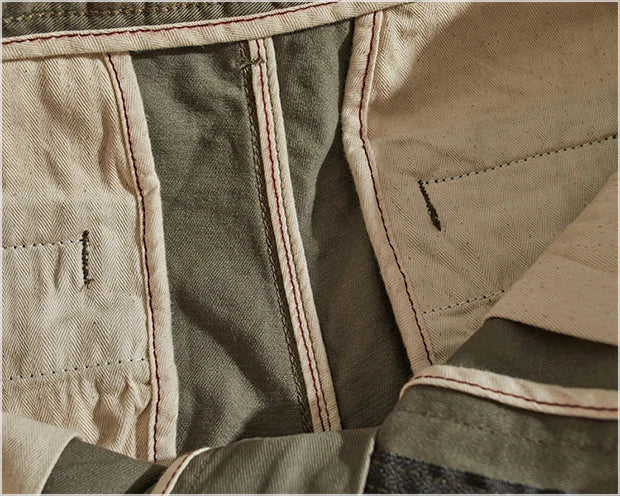 American Retro Workwear Pants Men's Heavyweight Chino Casual Straight Leg Tapered Versatile Cotton Urban Faion Trousers