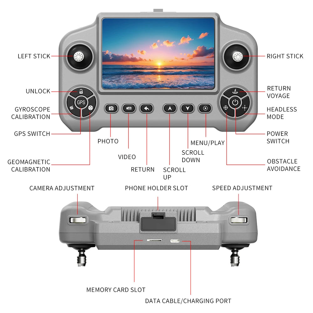 A1R 3S Original 8K Drone 4K Professional 5G GPS 360° Laser obstacle avoidance Brushless Foldable Quadcopter RC Distance 3KM Dron