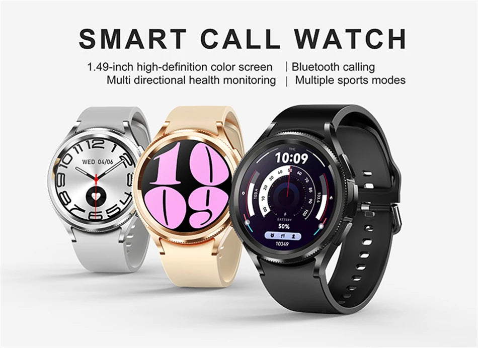New Smartwatch Men GPS NFC Health Monitoring Heart Rate Blood Oxygen AI Voice Assistant Bluetooth Call Smart Watch 6 Classics