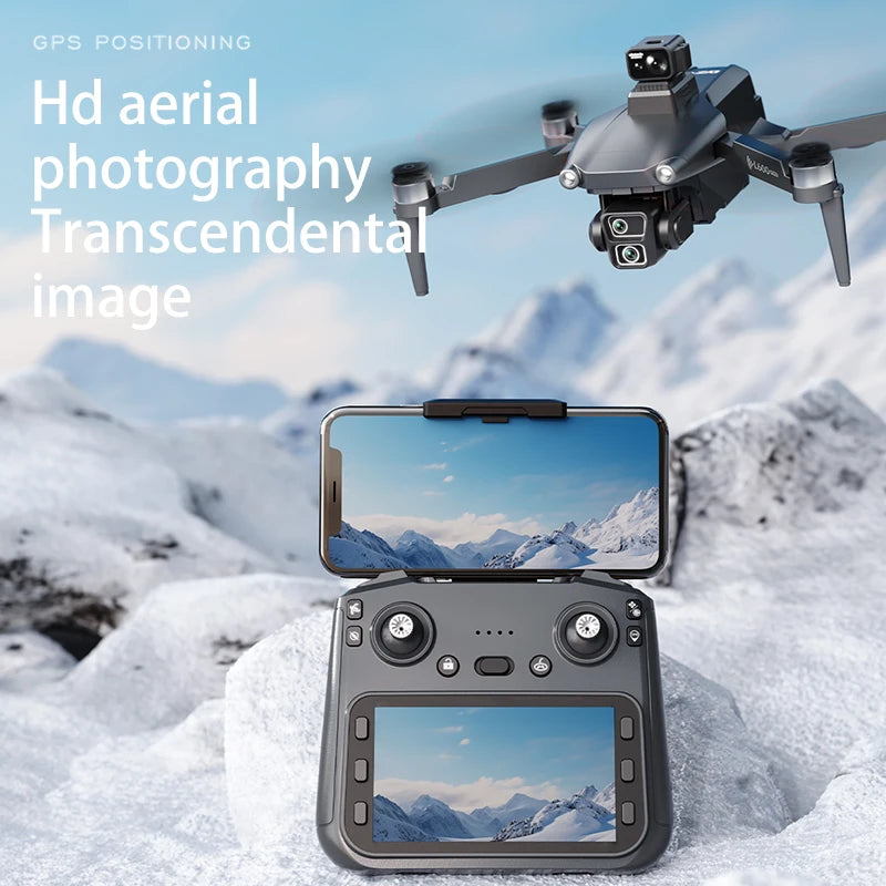 L600-1/L600 PRO MAX Remote control drone with screen Dual camera 4K Professional dron with camera GPS FPV quadcopter 3KM flight