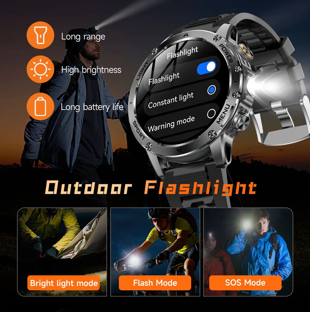 2025 Men 1.7-inch AMOLED Screen Smart Watch 1000mAh Battery Heart Rate Bluetooth Call NFC GPS Tracker Sports Fitness Watches New