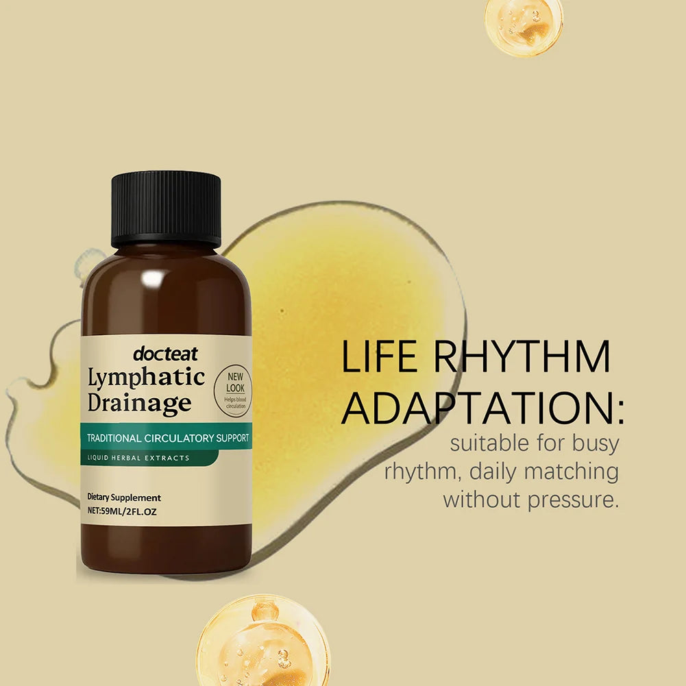 59ml Lymphatic Drainage Liquid Drops  for Women Men Lymphatic Drainage Supplement For Immune Support Body Care Supplies